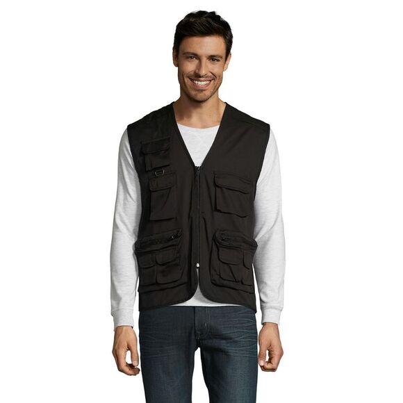 SOLS Wild Unisex Mens /Womens Full Zip Waistcoat Gilet /Bodywarmer Jacket Vest / - Picture 2 of 4